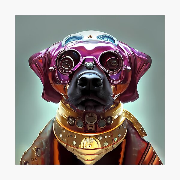 Item preview, Space Dog Art Print designed and sold by nuel-art.