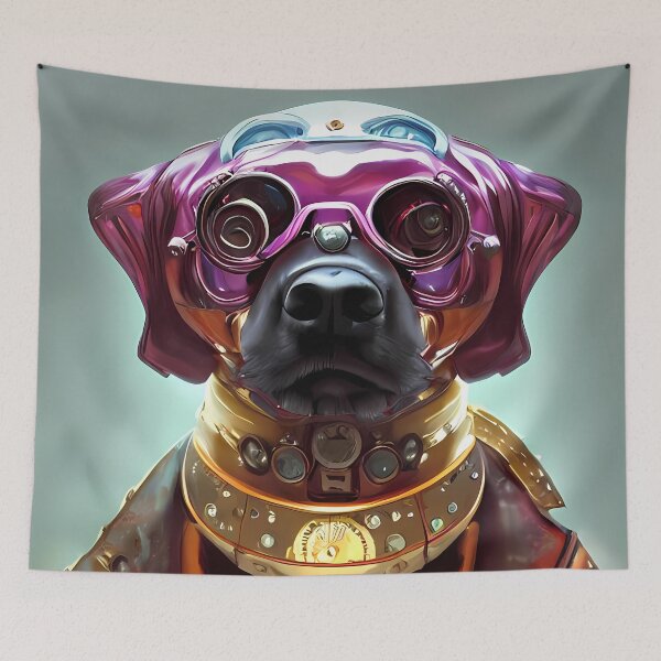 Item preview, Space Dog Art Print designed and sold by nuel-art.