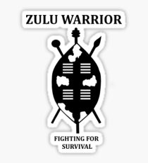 Zulu Warrior Sticker