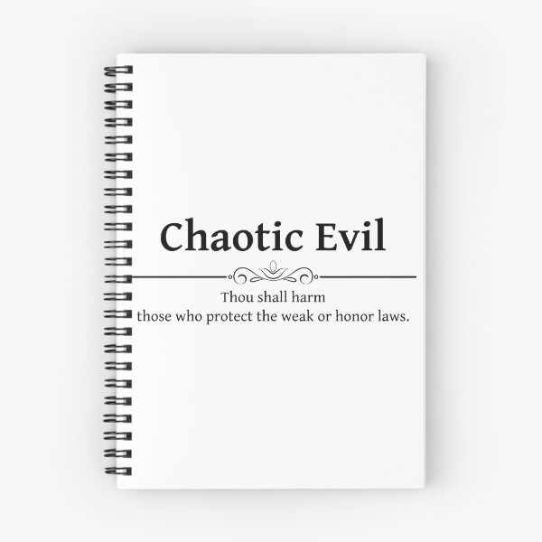 Item preview, Chaotic Evil DND 5e RPG Alignment Role Playing designed and sold by geekydesigner.