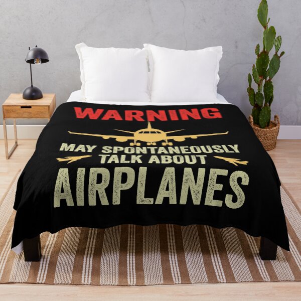 Item preview, Warning May Spontaneously Talk About Airplanes: Funny Aviation Mechanic Gift, Aircraft Mechanic Pilot Aviation Student, Aeroplane lover designed and sold by Adexyl.