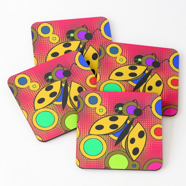 Item preview, Ladybug Ochre Pink designed and sold by Czerra.