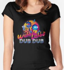 Rick and Morty Neon Women's Fitted Scoop T-Shirt