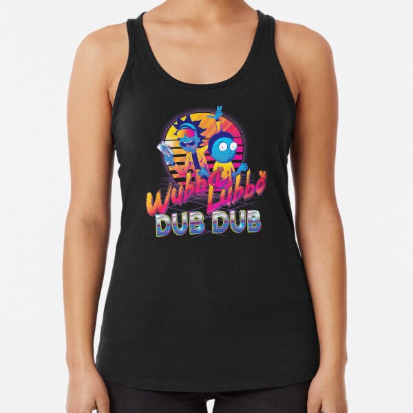 Rick and Morty Neon Racerback Tank Top