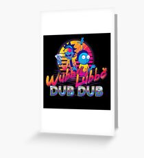 Rick and Morty Neon Greeting Card