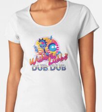 Rick and Morty Neon Premium Scoop T-Shirt