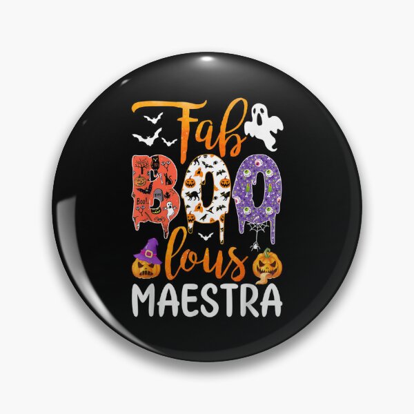 Artikelvorschau, Fab Boo Lous Maestra Ghost Pumpkin Halloween Spanischlehrer entworfen und verkauft von Borekturecek.