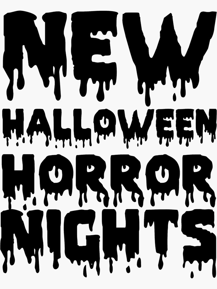 "New Halloween Horror Nights Rules " Sticker for Sale by BarrettMirArt