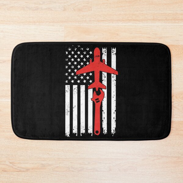Item preview, Aircraft Mechanic Distressed Vintage USA Flag Airplane Technician: Funny Aviation Mechanic Gift designed and sold by Adexyl.