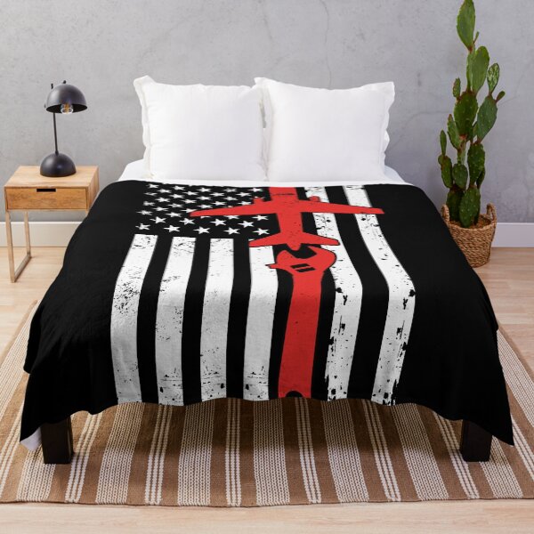 Item preview, Aircraft Mechanic Distressed Vintage USA Flag Airplane Technician: Funny Aviation Mechanic Gift designed and sold by Adexyl.