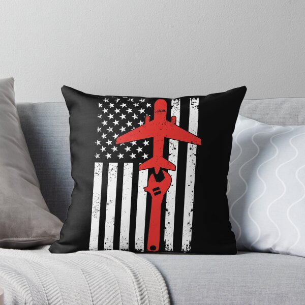 Item preview, Aircraft Mechanic Distressed Vintage USA Flag Airplane Technician: Funny Aviation Mechanic Gift designed and sold by Adexyl.