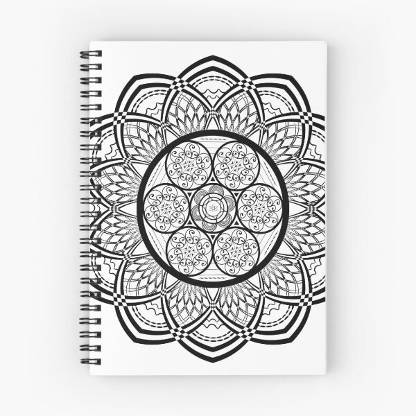Item preview, Non Colored Mandala Flower designed and sold by k0rry.