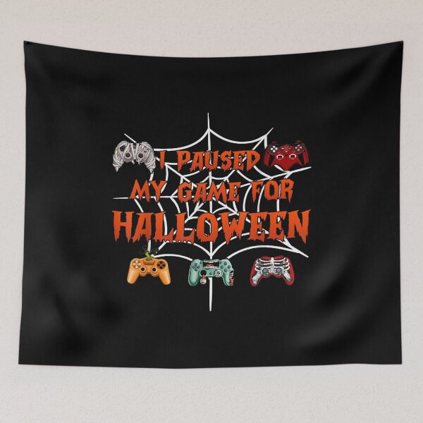 Item preview, I Paused My Game For Halloween Vampire Zombie Controllers designed and sold by Borekturecek.
