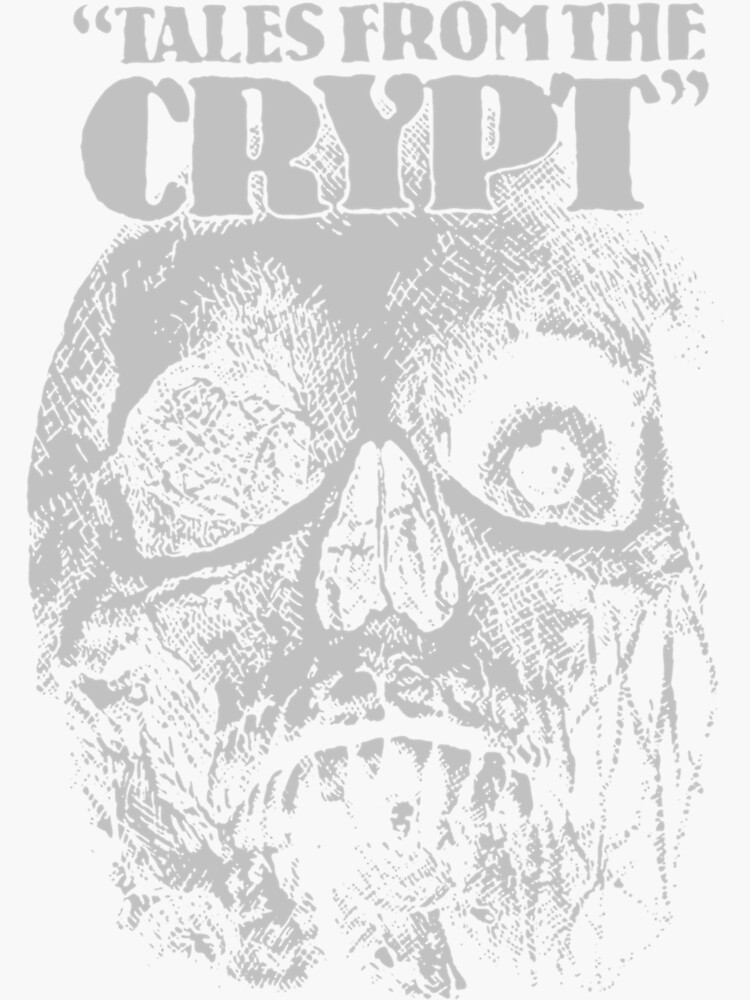 "Tales From The Crypt Skull " Sticker for Sale by BarrettMirArt