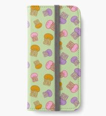 Happy Jellyfish // Green iPhone Wallet/Case/Skin