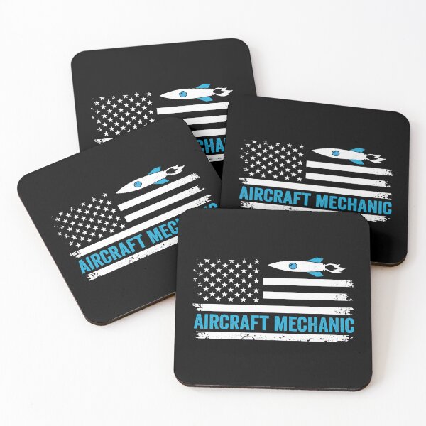 Item preview, Aircraft Mechanic Distressed Vintage USA Flag Rocket Technician: Funny Aviation Mechanic Gift designed and sold by Adexyl.