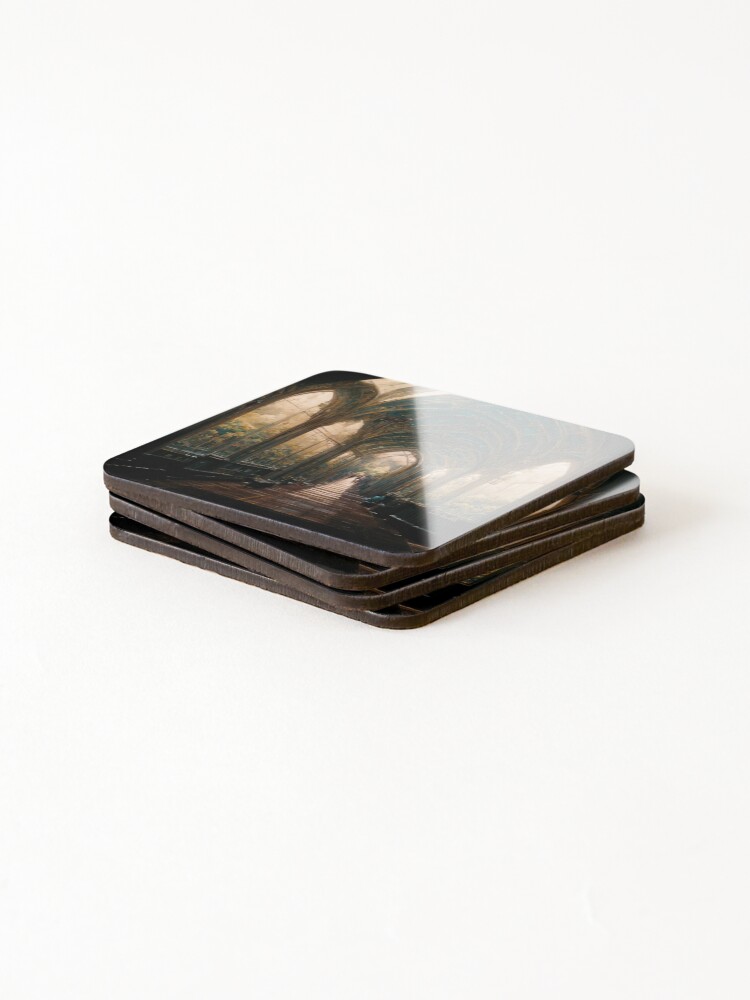 Thumbnail 4 of 5, Coasters (Set of 4), Corridor designed and sold by RicoInStudios.