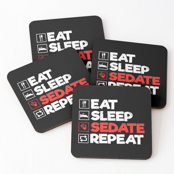 Item preview, Anesthetist Eat Sleep Sedate Repeat: Anesthesiologist Funny Anaesthesia Gift designed and sold by Adexyl.