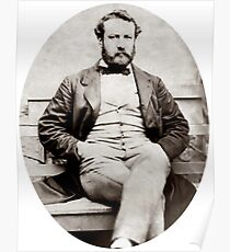 Vintage Jules Verne Portrait Photograph Poster