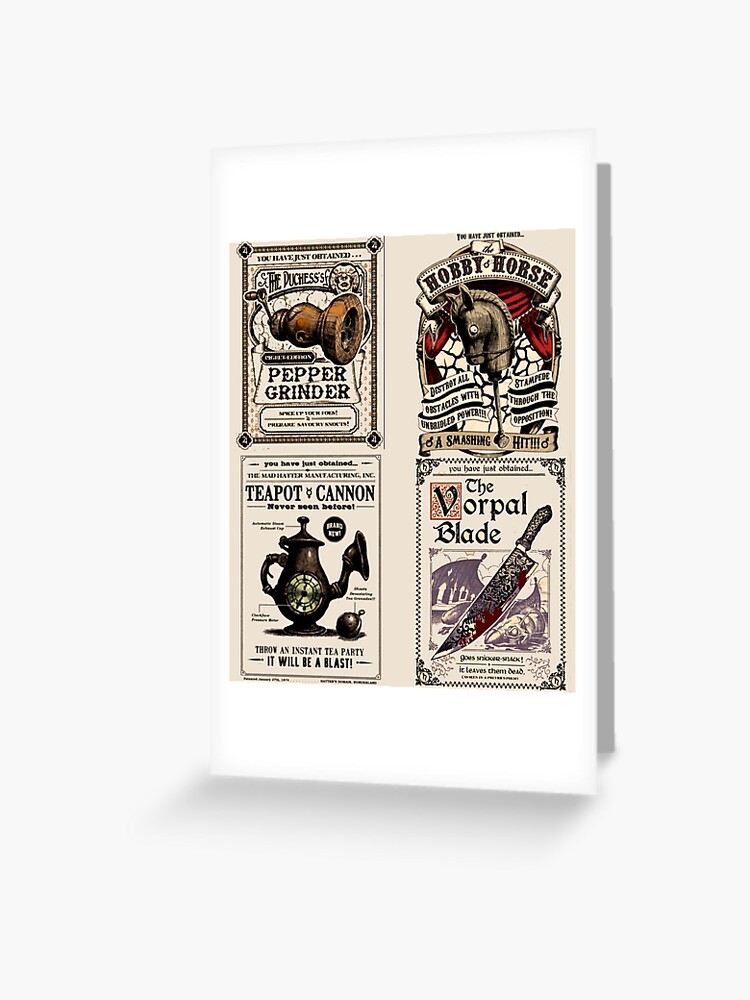  Weapons Cards- Alice Madness Returns Photographic Print  Vintage Retro Metal Sign 8x12 Inch Man Cave Home Wall Decor : Home & Kitchen