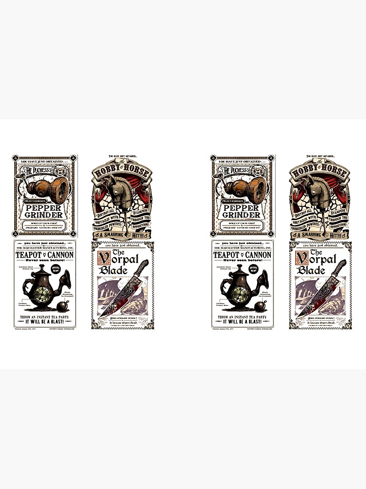 Weapons Cards- Alice Madness Returns | Duvet Cover