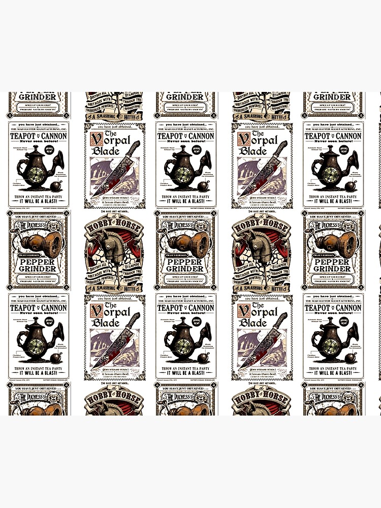 Weapons Cards- Alice Madness Returns Tapestry for Sale by UniFilmmaker