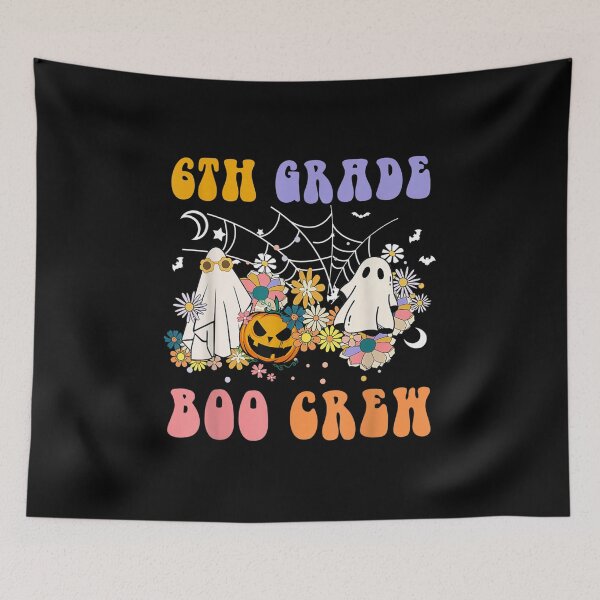 Item preview, 6th Grade Boo Crew Teacher Floral Ghost Hippie Halloween designed and sold by Casenriddle.