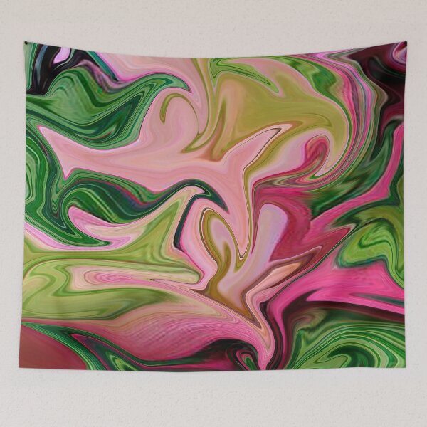 Item preview, Swirl pink, green designed and sold by SchokoGoth.