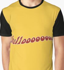 Retro Wavy Hello // Dougie Jones Graphic T-Shirt