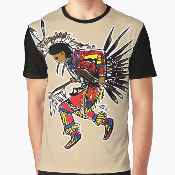 Pow Wow Dancer Native American Design 3D Tshirt – Powwow Store