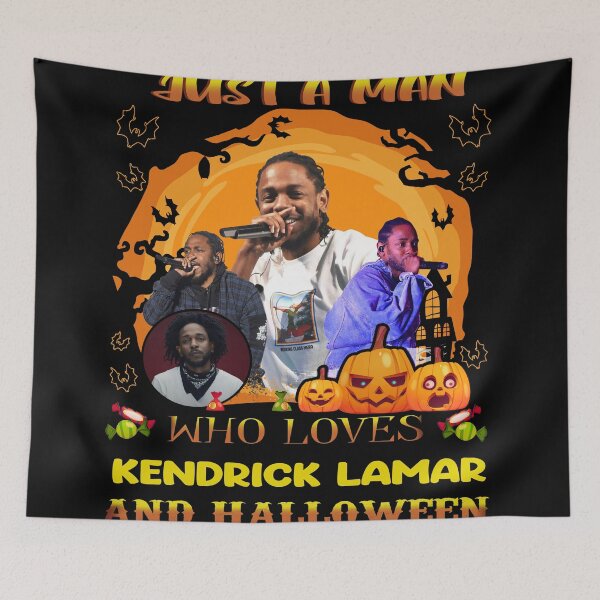 Item preview, Just A Man Who Loves Kendricks And Halloween designed and sold by ShereeTratt.