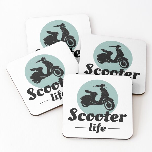 Item preview, Scooter Rider Scootering Motorbike Moped Bike designed and sold by CuteDesigns1.