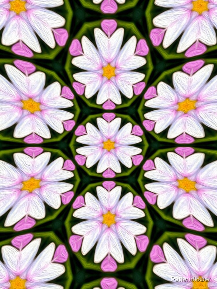 Thumbnail 5 of 5, iPhone Case, White Pink Daisy Pattern designed and sold by Patternflower.
