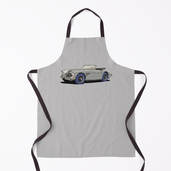 Item preview, Austin-Healey British sports car in silver grey designed and sold by Webazoot Industries - Car Art.
