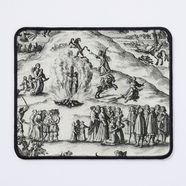 Item preview, Medieval etching depicting the Witch Trials designed and sold by Vintage Designs +.
