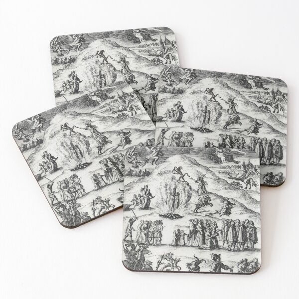 Item preview, Medieval etching depicting the Witch Trials designed and sold by Vintage Designs +.