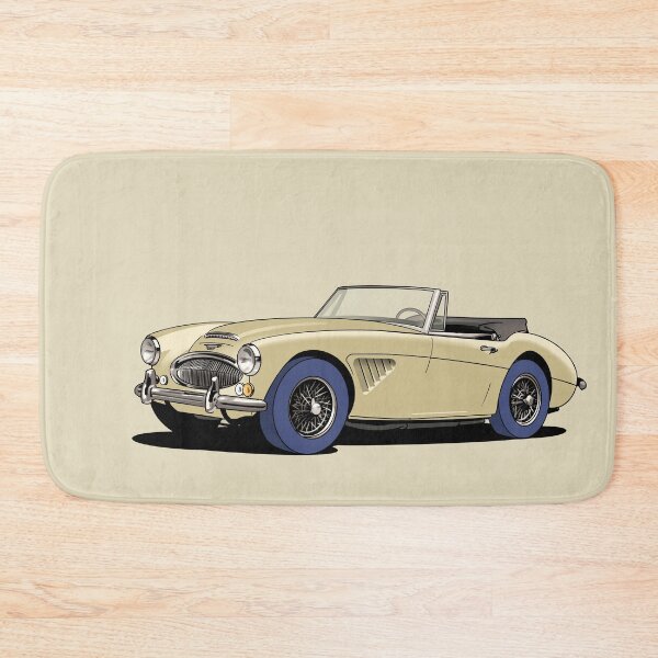 Item preview, Austin-Healey British sports car in golden beige metallic designed and sold by Webazoot Industries - Car Art.