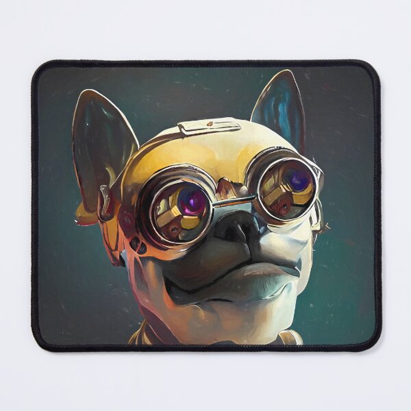 Item preview, Steampunk Dog Art Print designed and sold by nuel-art.