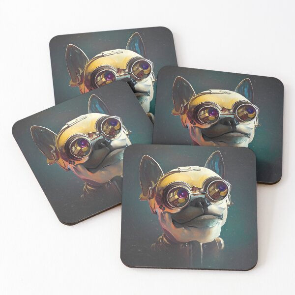 Item preview, Steampunk Dog Art Print designed and sold by nuel-art.