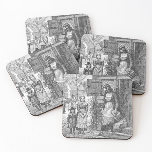 Item preview, Woman in the Scolds Bridle vintage creepy etching designed and sold by Vintage Designs +.