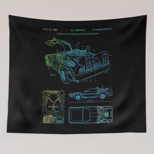 Item preview, Delorean Time Machine Patent Long designed and sold by DoshiaLozano.