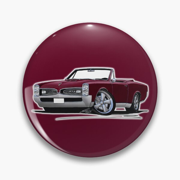 Item preview, Pontiac GTO (1967) Convertible Maroon designed and sold by Yeomans Cartoons.