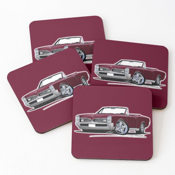Item preview, Pontiac GTO (1967) Convertible Maroon designed and sold by Yeomans Cartoons.
