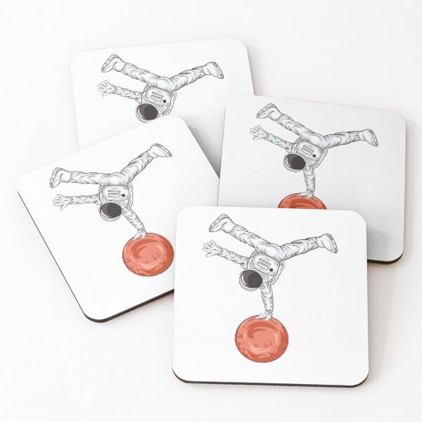 Item preview, Astronaut Breakdancing One-hand handstand on Mars designed and sold by punchon.