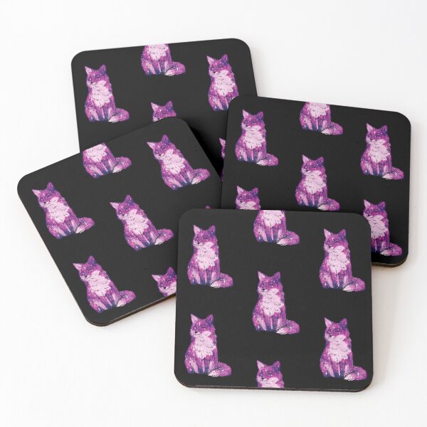 Item preview, Cute Fox Space and Stars – Pink Purple Galaxy designed and sold by northernhugs.