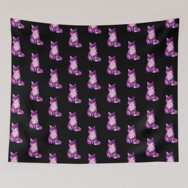 Item preview, Cute Fox Space and Stars – Pink Purple Galaxy designed and sold by northernhugs.