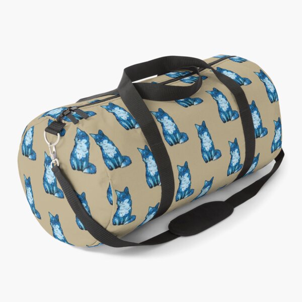 Item preview, Cute Fox Space and Stars – Light Blue designed and sold by northernhugs.