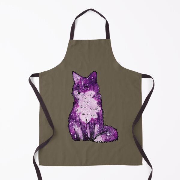Item preview, Cute Fox Space and Stars – Dark Purple Galaxy designed and sold by northernhugs.