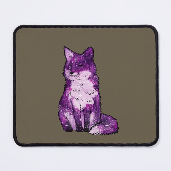 Item preview, Cute Fox Space and Stars – Dark Purple Galaxy designed and sold by northernhugs.