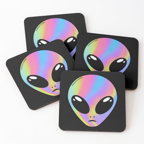 Item preview, Alien head - Cute Rainbow skin designed and sold by AreaStickers.